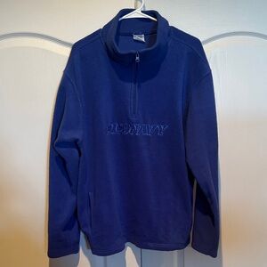 Vtg Old Navy Royal Blue Half-Zip Fleece